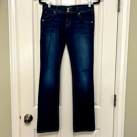 Like new Hudson jeans size 27 Straight leg dark denim. 3 front 2 back pockets‼️ - Picture 3 of 8